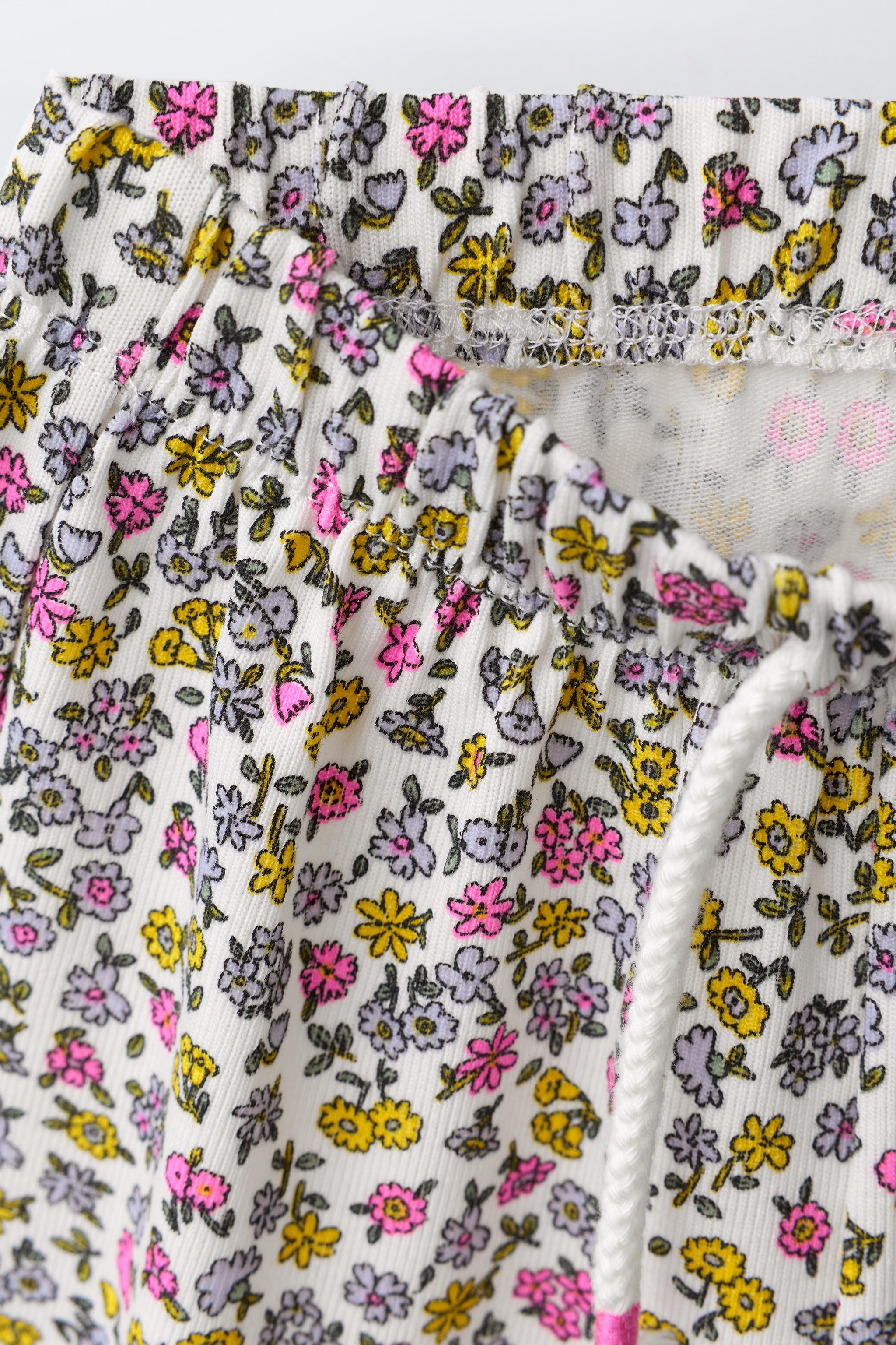 FLORAL PRINT T-SHIRT AND BERMUDA SET